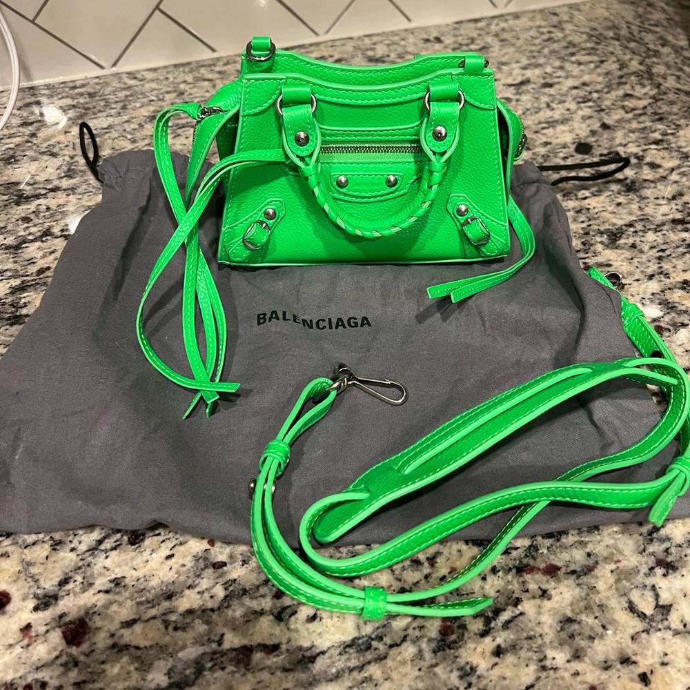 Balenciaga Neo Classic City Nano Textured Leather Bag